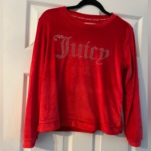 Juicy Couture Red Velour Matching Set